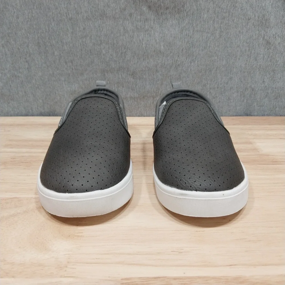 OshKosh Slip On Sneakers Kids Perforated Faux Leather 10M Grey